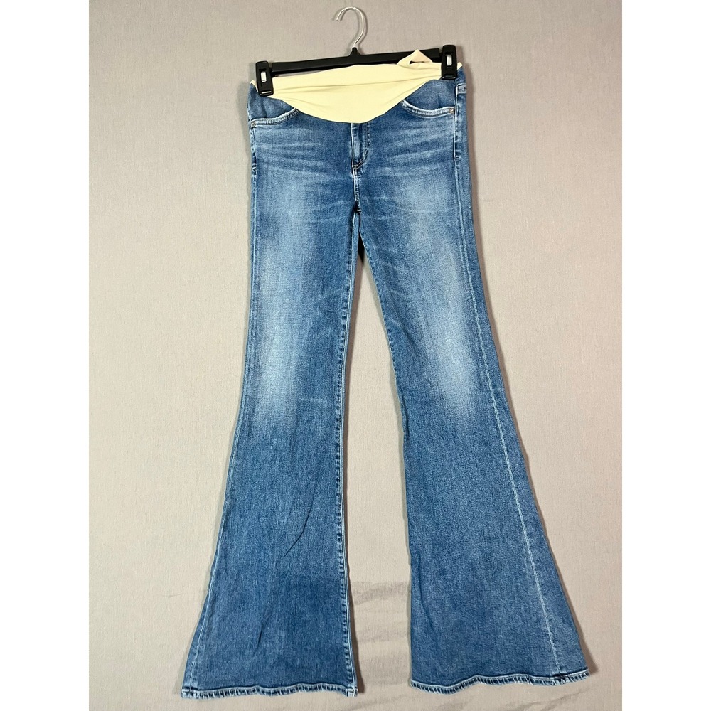 Citizens Of Humanity Maternity Flare Jeans 27 Blue Denim EUC